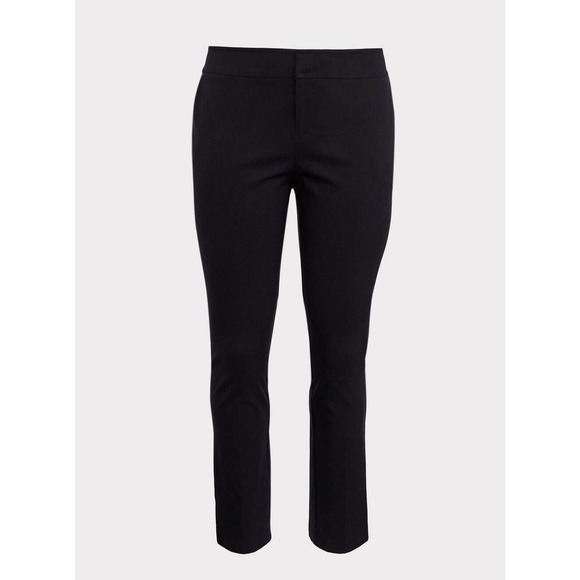 Torrid Trouser Straight Deluxe Stretch Mid Rise Pant Women's Plus Size 22 Black - Picture 6 of 9